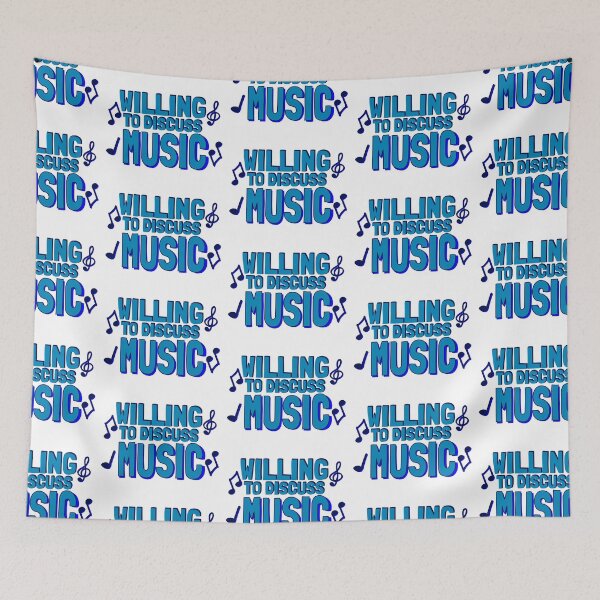 Artikelvorschau, Blau bereit, über Musik zu diskutieren entworfen und verkauft von Vladan Seva.