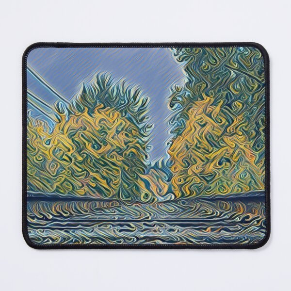 Item preview, Abstract Railroad After a Fall Storm - Trains designed and sold by MistyMorningsOR.