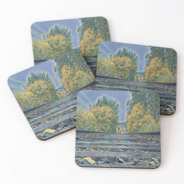 Item preview, Abstract Railroad After a Fall Storm - Trains designed and sold by MistyMorningsOR.