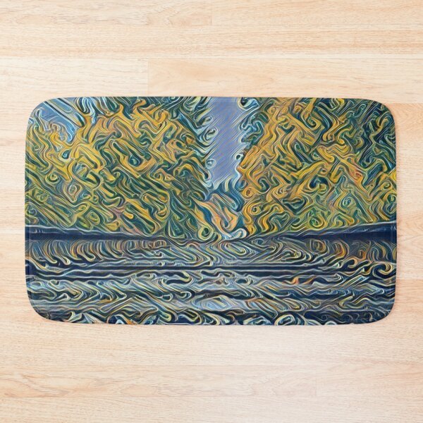 Item preview, Abstract Railroad After a Fall Storm - Trains designed and sold by MistyMorningsOR.