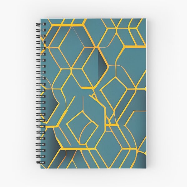 Item preview, abstract yellow hexagons on green background designed and sold by I-A-Troy.