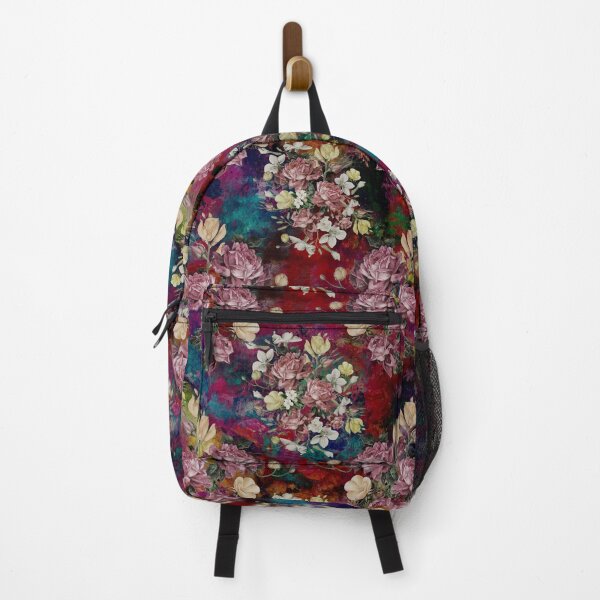 Item preview, Colorful flowers and roses exotic summer garden, botanical pattern, floral illustration, multicoloured red vintage floral designed and sold by ZeinabTaha.