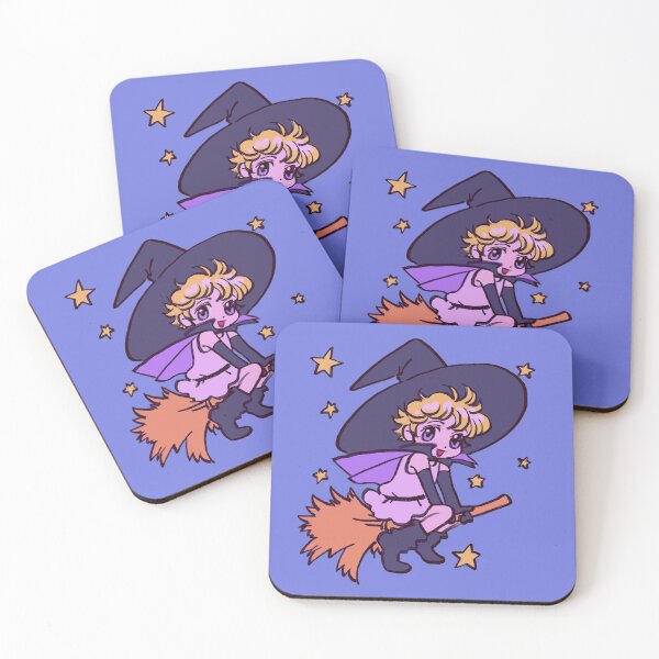 Item preview, I draw chibi vanilla riding on a broom with stars / sugar sugar rune designed and sold by RansRoom.