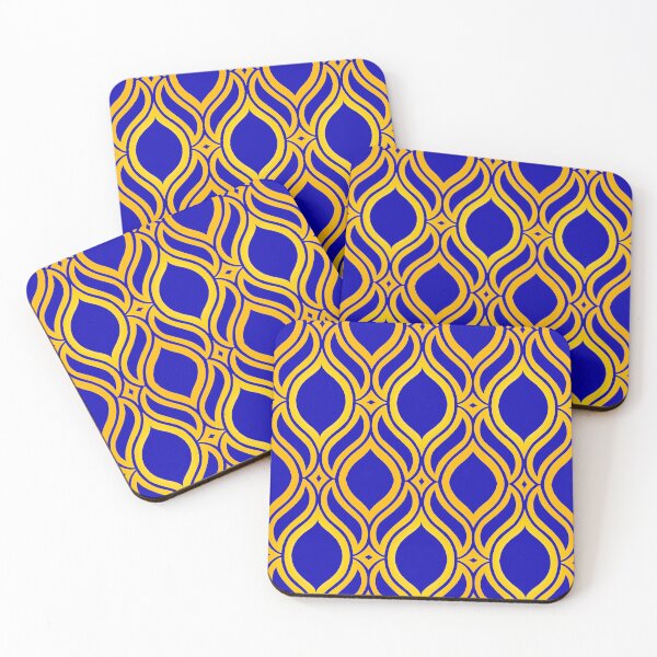 Item preview, Blue and gold pattern designed and sold by Marissa’s Digital Illustrations.