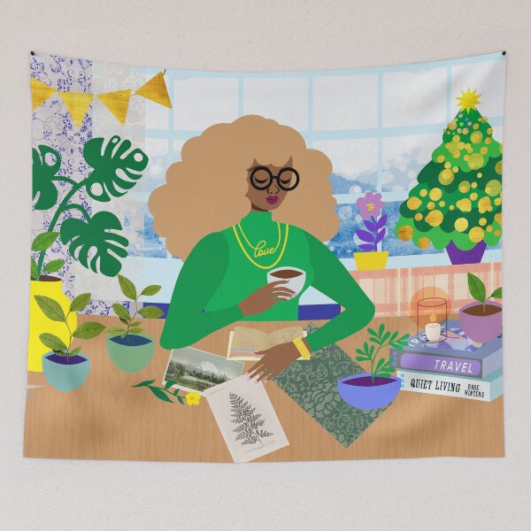 Item preview, Christmas Tree and Tea designed and sold by TabithaBianca.