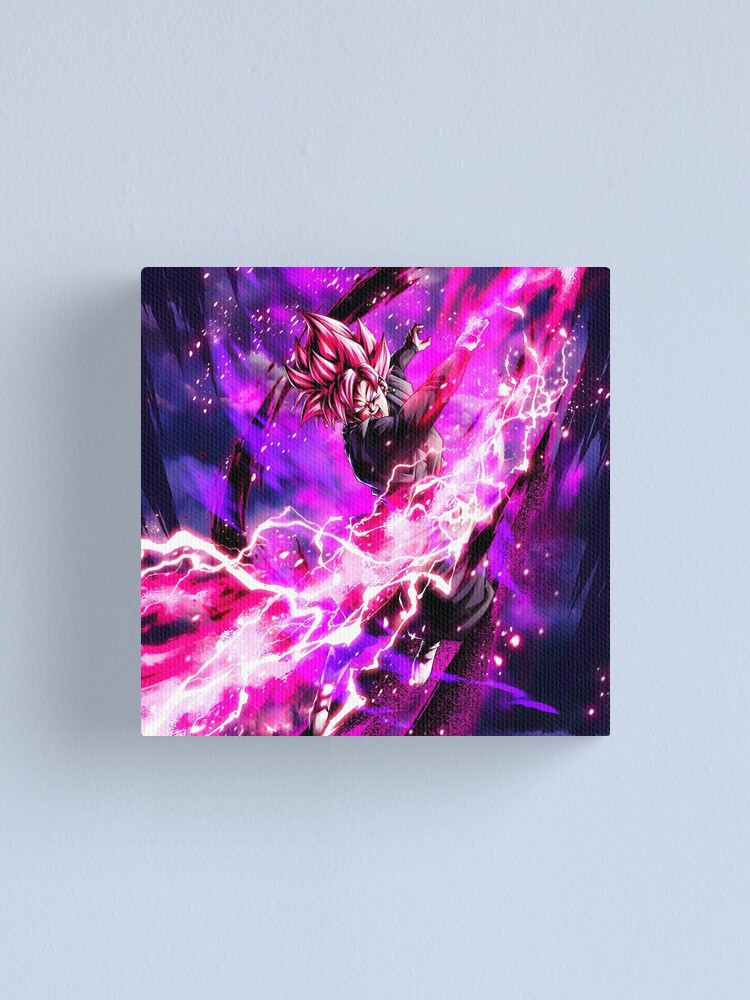 &amp;quot; Super Saiyajin Rosé und Schwarz&amp;quot; Leinwanddruck von Gosuper | Redbubble