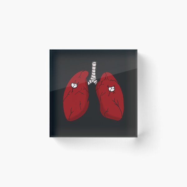 Item preview, Lungs cartoon organs funny designed and sold by STRplatinum.