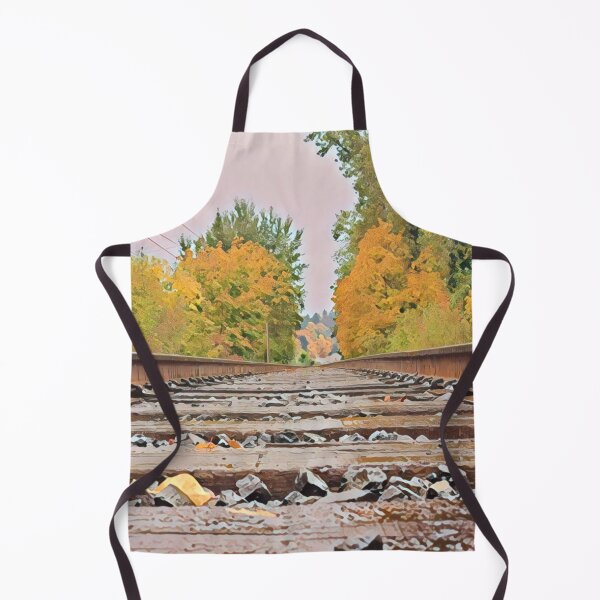 Item preview, Railroad After a Fall Storm - Soft Pinks - Trains designed and sold by MistyMorningsOR.