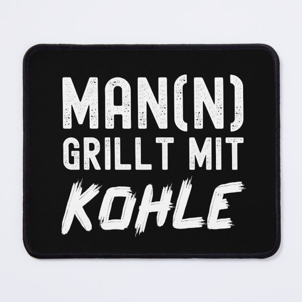 Item preview, Man (n) grills with coal - funny BBQ saying designed and sold by VitoTDesign.
