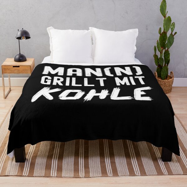 Item preview, Man (n) grills with coal - funny BBQ saying designed and sold by VitoTDesign.
