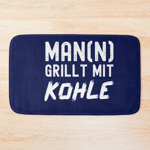 Item preview, Man (n) grills with coal - funny BBQ saying designed and sold by VitoTDesign.