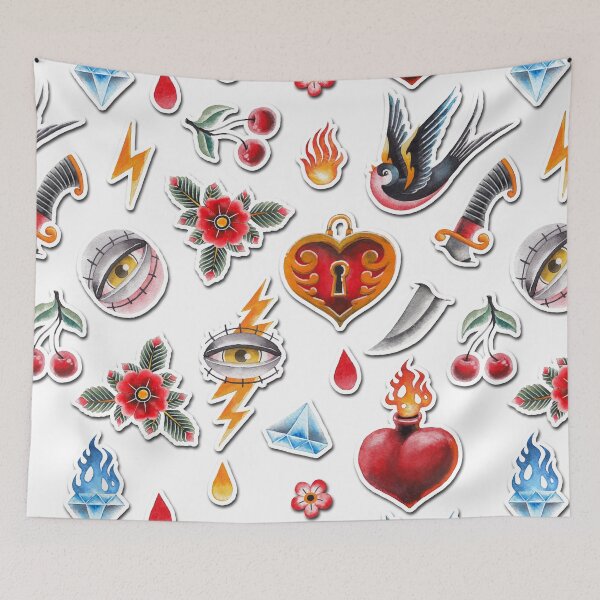 Item preview, Watercolor old school collection designed and sold by Ekaterina Glazkova.