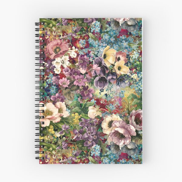 Item preview, Vintage flowers and roses, shabby chic, floral pattern, vintage botanicals, multicoloured red floral designed and sold by ZeinabTaha.