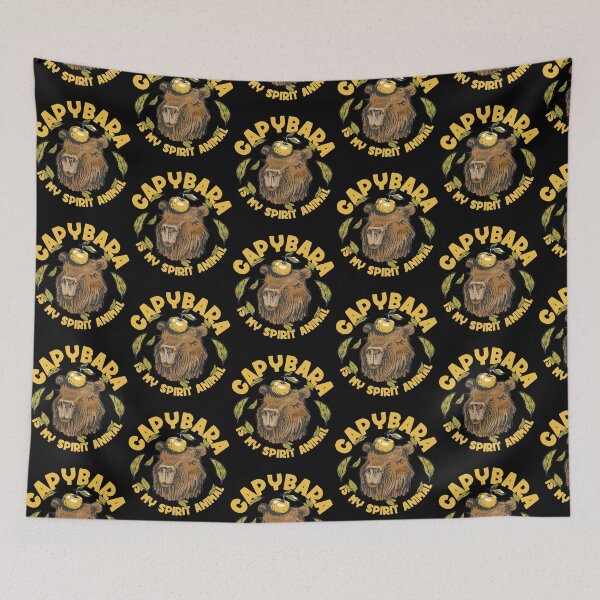 Item preview, Capybara is my spirit animal | Capybara Lover Gift designed and sold by EmmiFoxDesigns.