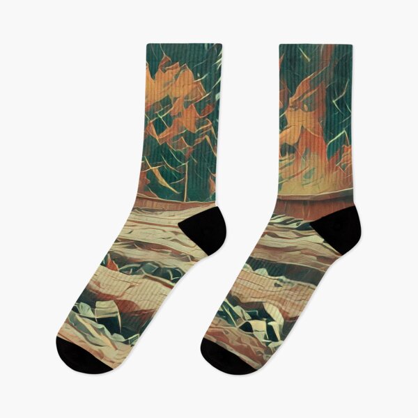 Item preview, Copy of Railroad After a Fall Storm - Abstract Earth Tones- Trains designed and sold by MistyMorningsOR.