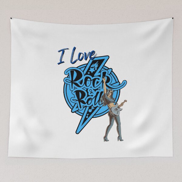 Item preview, I Love Rock & Roll - Lt Blue, Light designed and sold by Mean-Musician.