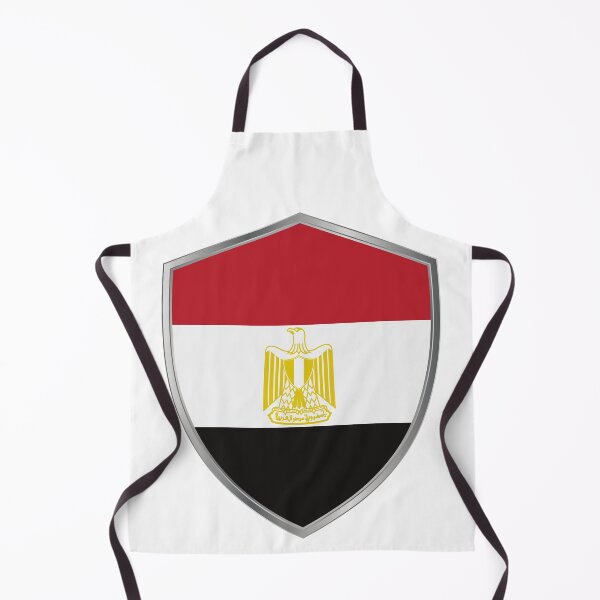Item preview, Egyptian National Flag With Eagle of Saladin Shield Design designed and sold by EgyptConnection.