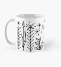 Blumenmuster scharz/weiß / flower pattern Classic Mug