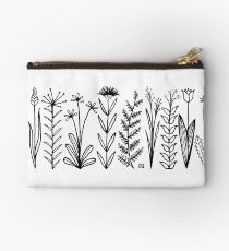 Blumenmuster scharz/weiß / flower pattern Studio Clutch