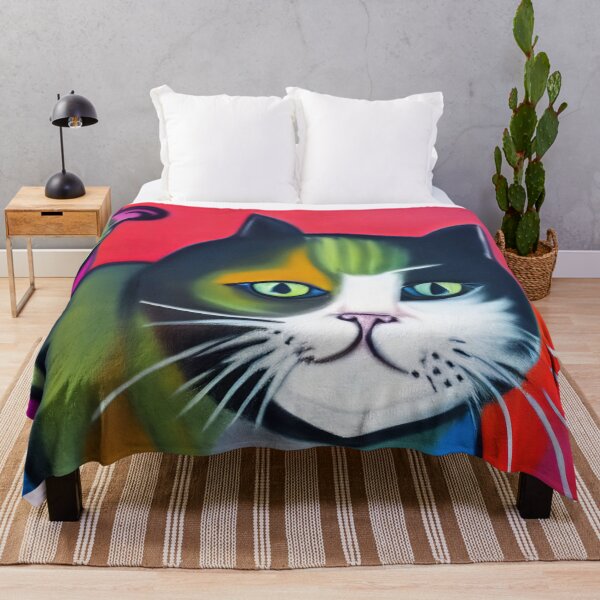 Item preview, Funny colorful cat designed and sold by Travelways.