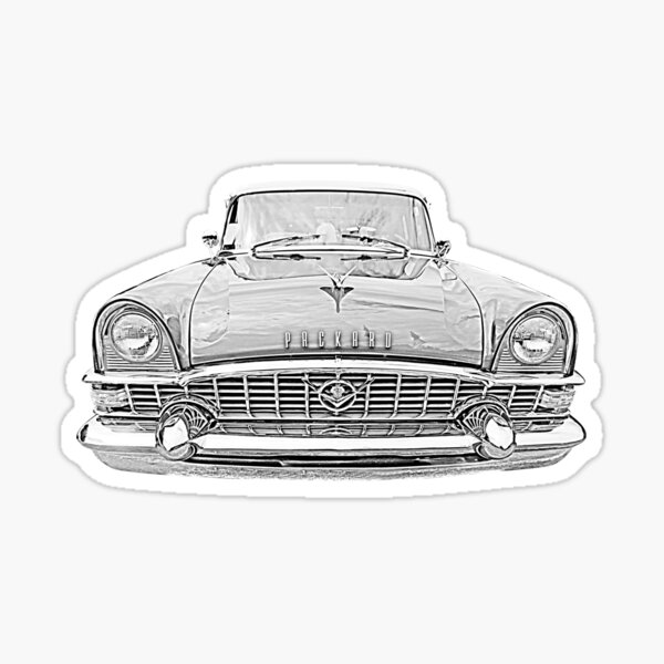 Item preview, Packard Patrician 1950s American classic car monochrome designed and sold by soitwouldseem.