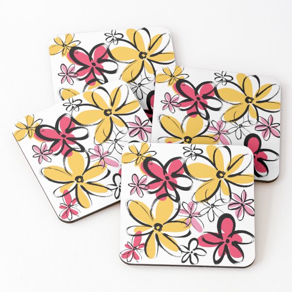 Item preview, Yellow Scribble Flowers designed and sold by Janet Broesch.