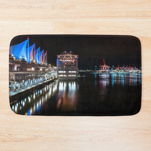 Item preview, Ruby Princess Docked At The Canada Place At Night designed and sold by rawshutterbug.