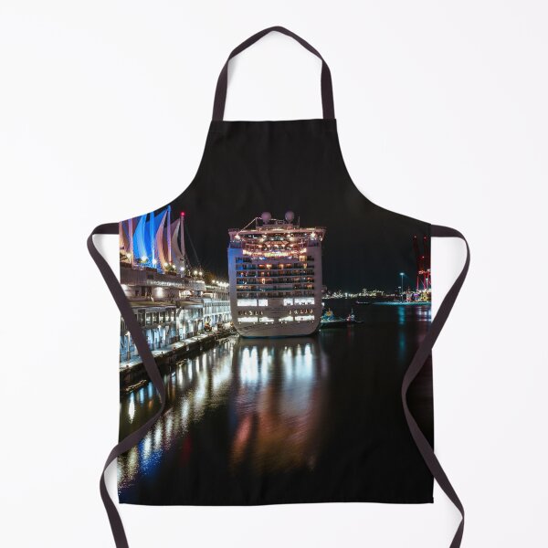 Item preview, Ruby Princess Docked At The Canada Place At Night designed and sold by rawshutterbug.