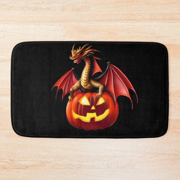 Item preview, Jack-O-Lantern Halloween Dragon designed and sold by dragynrain.
