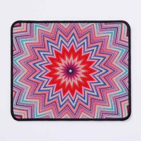 Aperçu de l'œuvre Mandala rouge et bleu créée et vendue par Anothermyth.