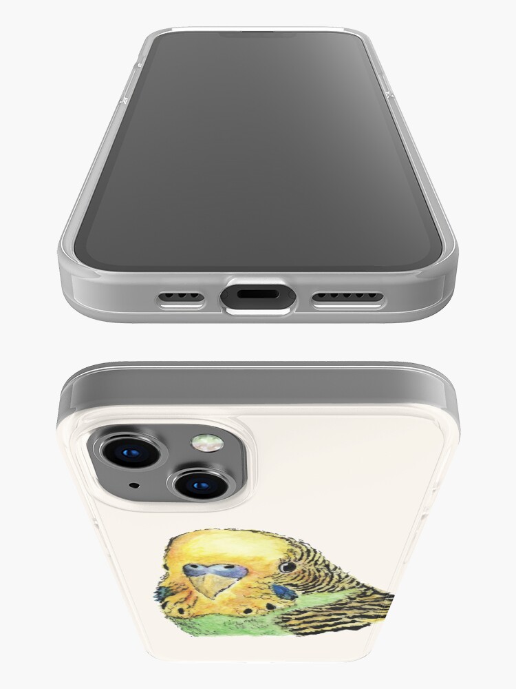 Alternate view of Prettyboy the Green Parakeet iPhone Case