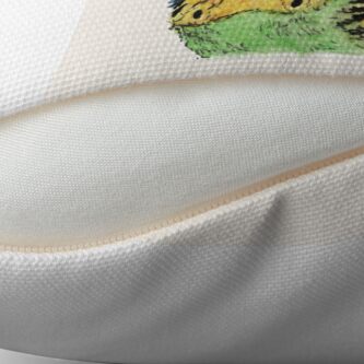 Alternate view of Prettyboy the Green Parakeet Throw Pillow