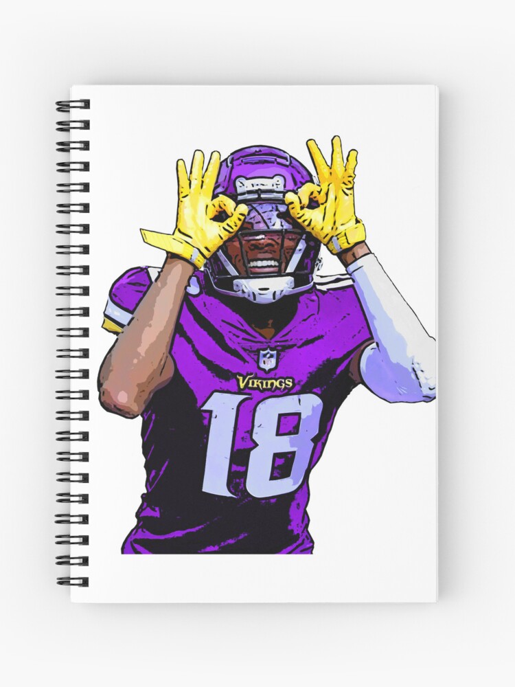 Justin Jefferson Graphic Toon Minnesota Vikings Football Griddy