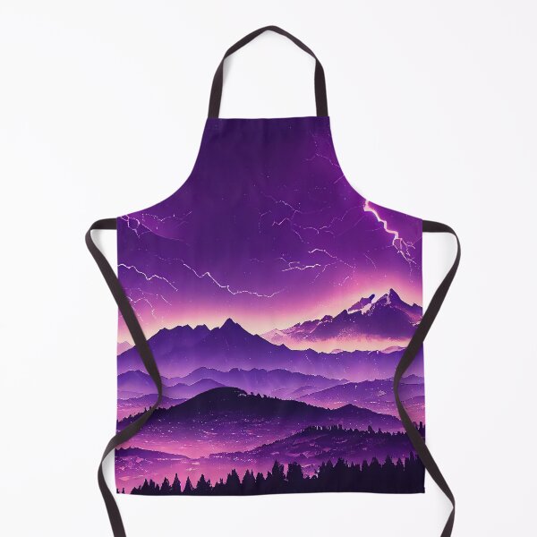 Item preview, Raging Electric Storm in Japanese Mountains - Anime Landscape - Genshin Impact Symbol Element Electro Lightning - Inazuma designed and sold by Fregoulix.
