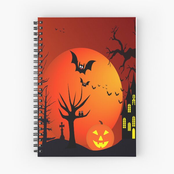 Item preview, Halloween Bat and House and Red Moon designed and sold by Sus94ovan.