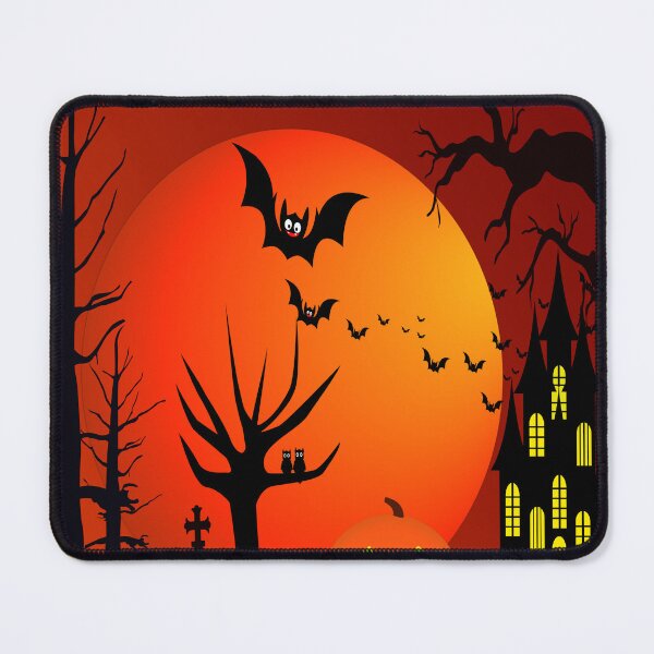Item preview, Halloween Bat and House and Red Moon designed and sold by Sus94ovan.