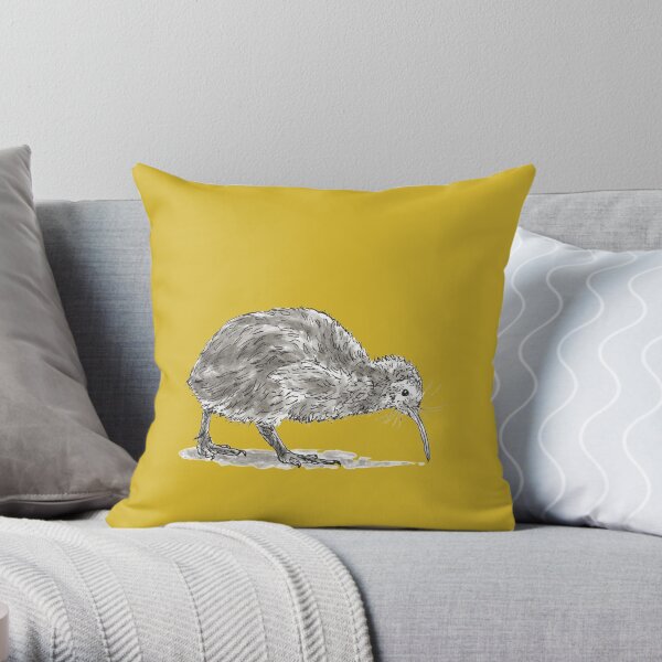 Kiwi Bird Throw Pillow