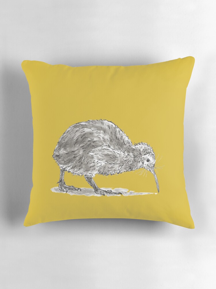 Thumbnail 3 of 4, Pillow, Kiwi Bird designed and sold by dmtab.