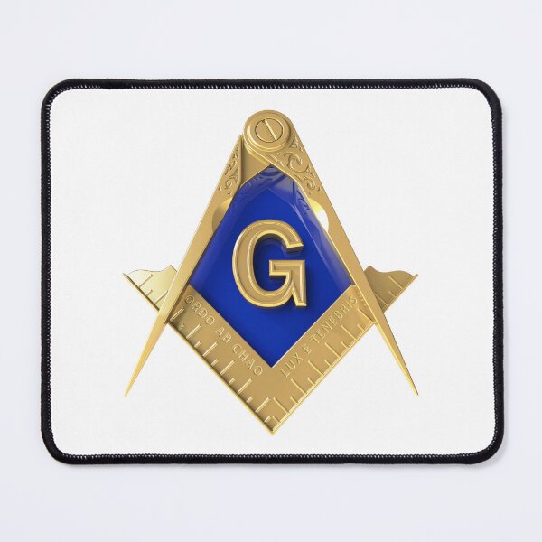 Item preview, Freemason Gold Square & Compass White Background Masonic designed and sold by MasterMasonMade.