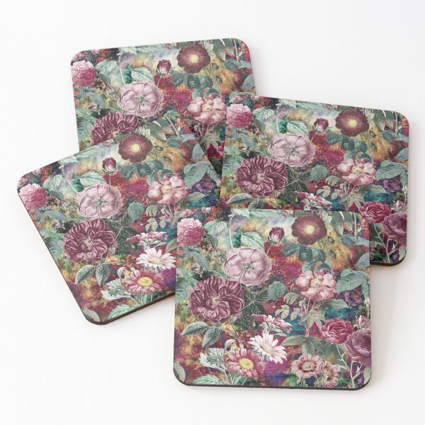 Item preview, Stylish Vintage floral pattern heaven, plants pattern, botanical illustration, multicoloured red floral designed and sold by ZeinabTaha.