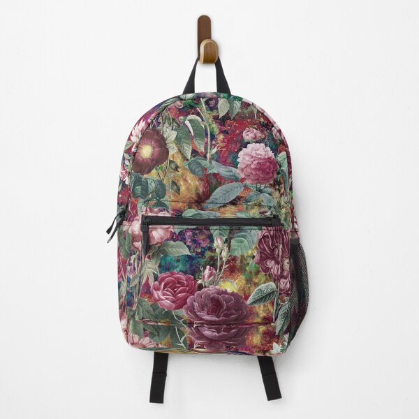 Item preview, Stylish Vintage floral pattern heaven, plants pattern, botanical illustration, multicoloured red floral designed and sold by ZeinabTaha.