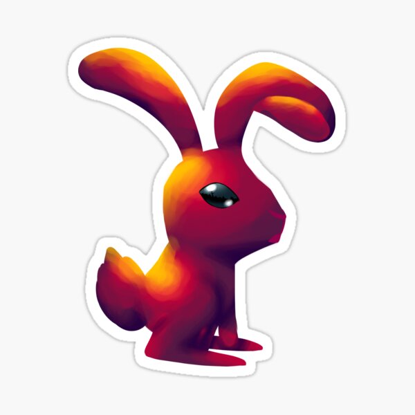 Vista previa del artículo con la obra «Little Cute Bunny (Rabbit)», diseñado y vendido por Odelyn66.