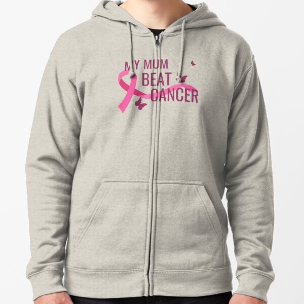 Breast cancer on sale zip up hoodies