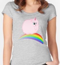 PFUDOR Women's Fitted Scoop T-Shirt