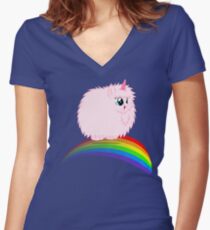 PFUDOR Women's Fitted V-Neck T-Shirt