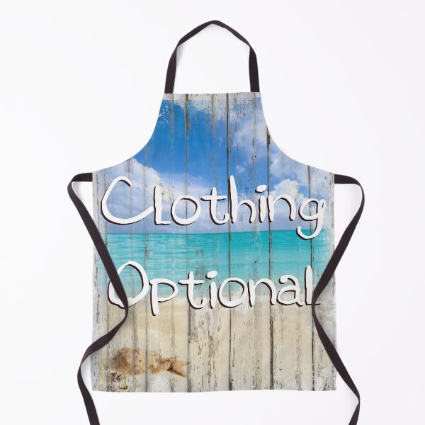 Item preview, Clothing Optional naughty tropical coastal beach house sign designed and sold by Glimmersmith.