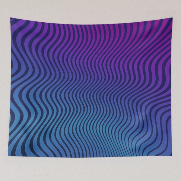 Item preview, Abstract wave blue and purple designed and sold by Anothermyth.