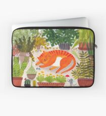 Funda para portátil Katze im Gewächshaus