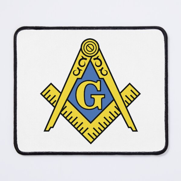 Item preview, Freemason Gold Square & Compass White Background Masonic designed and sold by MasterMasonMade.