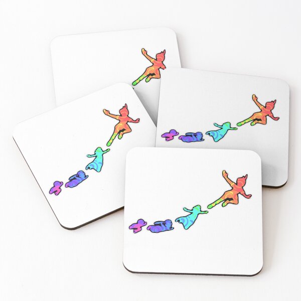 Item preview, WDW Neverland Peter Flying Rainbow Tie Dye Sticker designed and sold by Brooke’s Broadway Stickers.